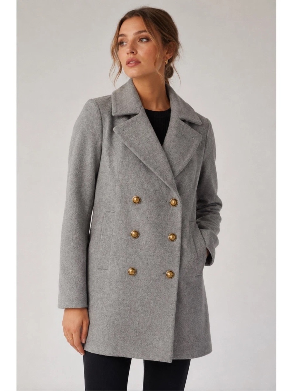 J Crew Melton Wool pea coat. , sz : 4